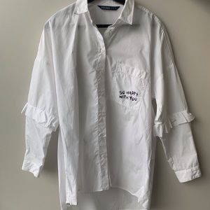Zara White Dress Shirt 🆕 NWOT